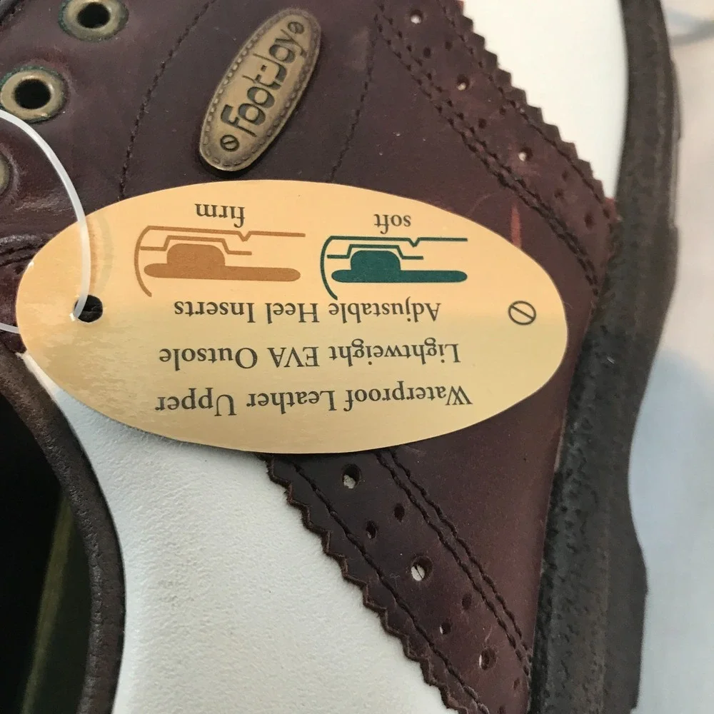 FootJoy Golf Sierra Brown/White Leather Soft Joys Womens US 7.5M EU 38 UK 5.5‎